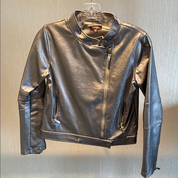 IMOGA silver faux leather MOTORCYCLE JACKET (14)